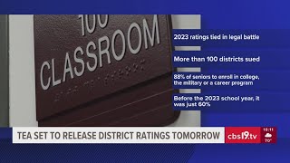 TEA to release district ratings Thursday