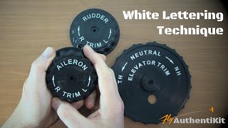 Simple and quick method of adding white lettering to your 3D printed parts