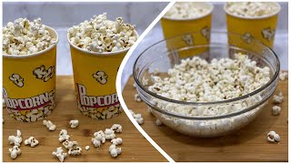 الفشار بدون زيت أو زبده أو بوتجاز اسناك صحي لجوع اخر الليل Popcorn: a quick healthy midnight snack