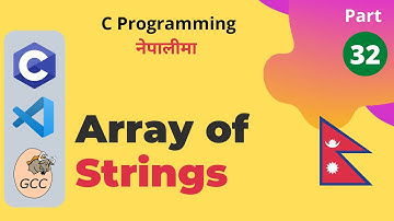 Array of Strings | C Programming Tutorials in Nepali #32