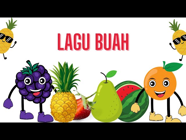 LAGU BUAH || HAPPY FRUITY | BELAJAR TENTANG BUAH | YOFAR TV class=