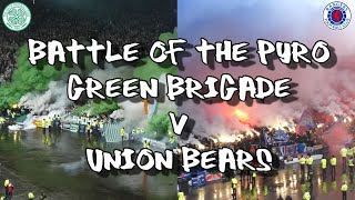 Battle of the Pyro - Green Brigade v Union Bears - Celtic 1 - Rangers 0 - 30.04.23