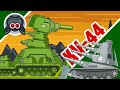 Kv44 vs panzer3ms steel monster vs super mutants cartoons about tanks