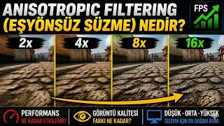 Anisotropic Filtering (Eşyönsüz Süzme) Nedir? FPS Etkiler mi? En İyi Ayar (2x–16x) #nvidia #fps