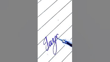 writing a name "Jayant" in cursive #shorts
