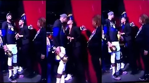 Kevin Durant Kisses Cassandra Anderson After winni...