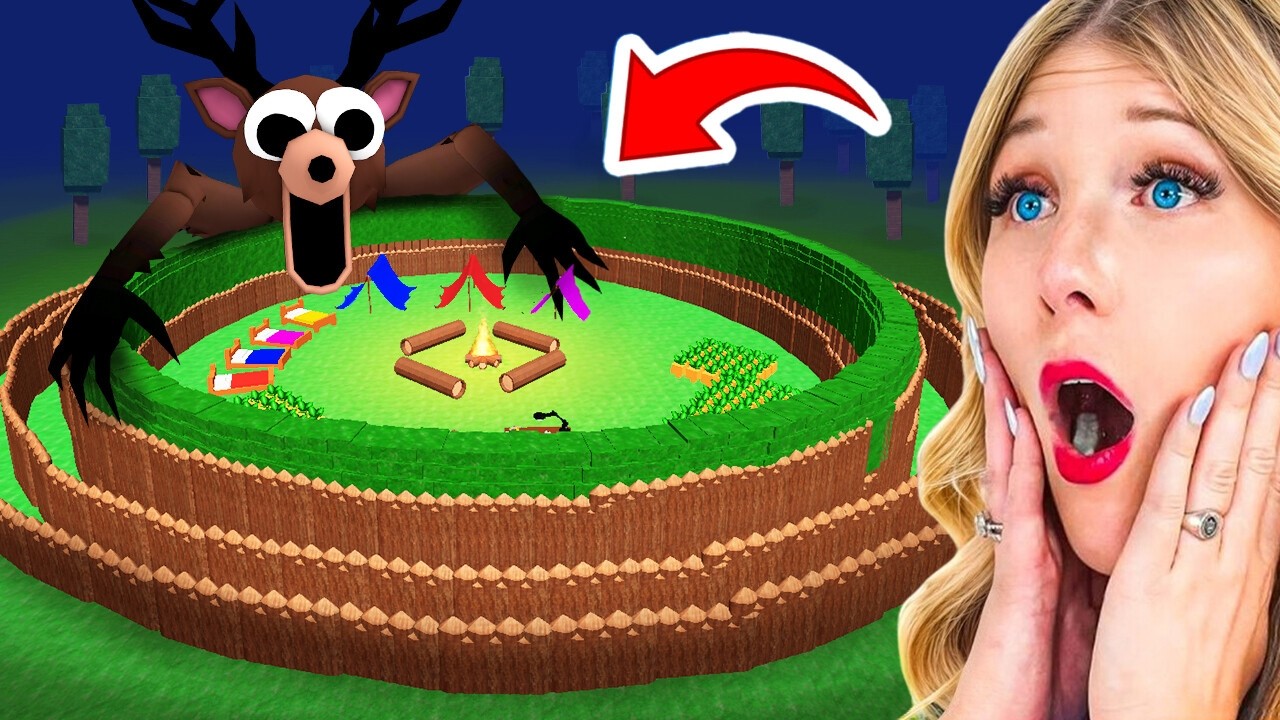 Я Построил САМУЮ БЕЗОПАСНУЮ БАЗУ за 99 НОЧЕЙ в ЛЕСУ [Roblox]