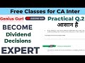 Practical Question 2||Dividend Decisions||FM| |Financial Management||CA Inter||Group 2||Genius Gurl|