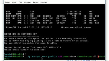 Konfigurasi Hotspot Mikrotik Di VirtualBox