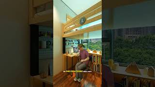 дизайн крошечной спальни #шорты