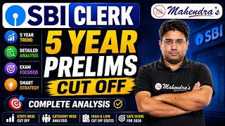 SBI Clerk Prelims 5 Year Cut Off Analysis  |  SBI Clerk 2026 Strategy | Kuldeep Sir