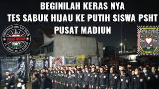 keras nya tes sabuk hijau ke putih siswa psht pusat madiun