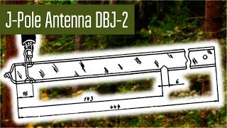 Походная J-антенна DBJ-2 (J-Pole). Антенна из симметричной линии. Два диапазона VHF и UHF.