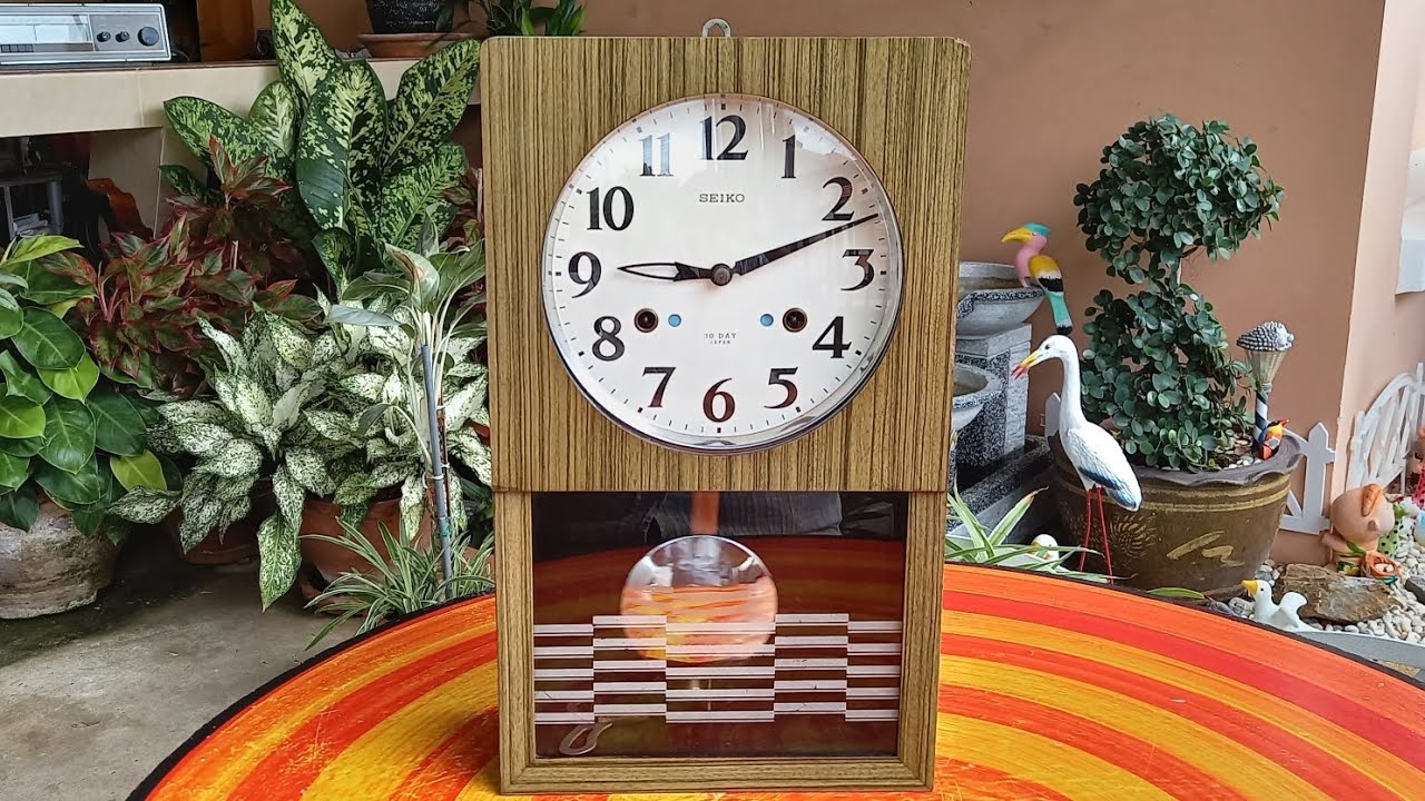 นำเสนอนาฬิกาไขลานโบราณวินเทจสวยคลาสิคเดินตรงตีดังเสียงเพราะ SEIKO 2ลาน 30 DAY MADE IN JAPAN