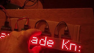 Arduino/Bluetooth LED Matrix Scrolling Text