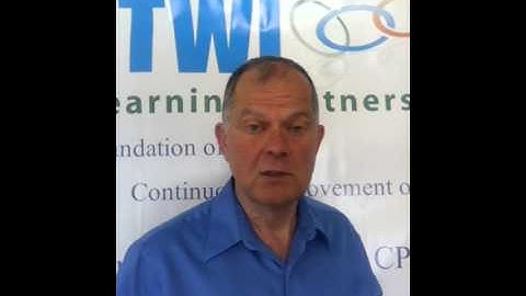 TWI Train the Trainer. Don Dinero explains the process.