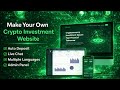 PHP Laravel Crypto Investment Website Website With Auto Deposit