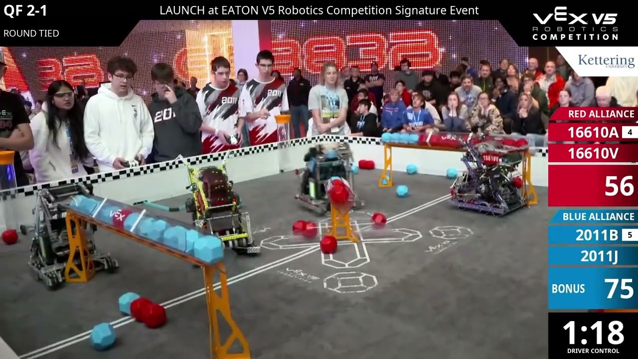 Launch at Eaton : Default Division - QF #2-1 - 16610A & 16610V vs 2011B & 2011J - Auton + Driver