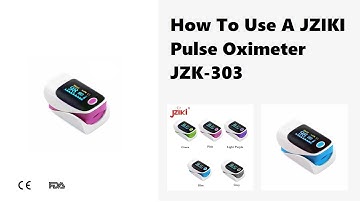 How To Use A JZIKI Pulse Oximeter JZK-303