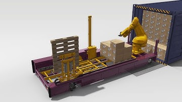 Automated Container Unloading   concept 3D Explainer Videos