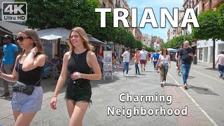Triana Neighborhood in 4K🍷🍺 Virtual Walking Tour, Seville, Spain