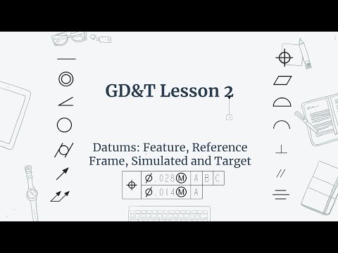 GD&T Lesson 2: Datum Feature, Datum Reference Frame, Simulated Datum, and Datum Target