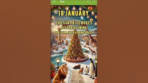 Zoo Airdrop updates | Zoo Mining Airdrop | Zoo surprise boxes | 18 January zoo surprise boxes timing