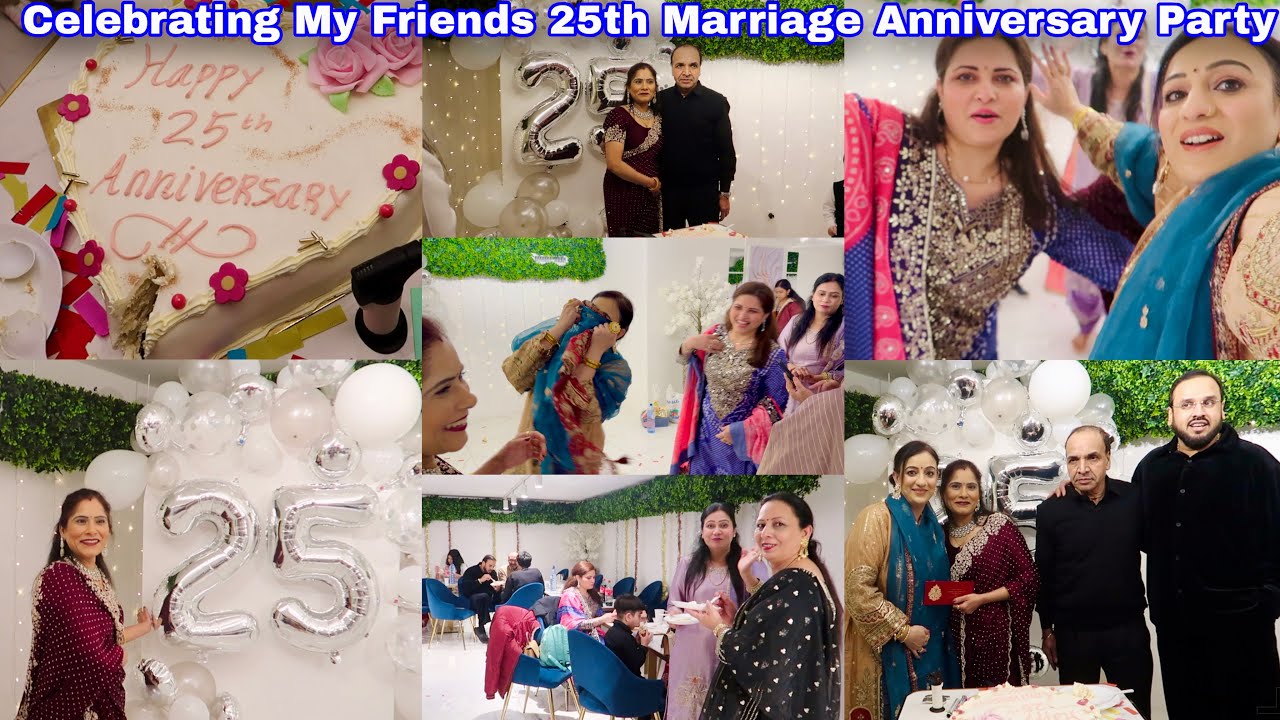 ‼️ We Celebrated My Friends 25th Marriage Anniversary Party 🥳 🍾😍..! 