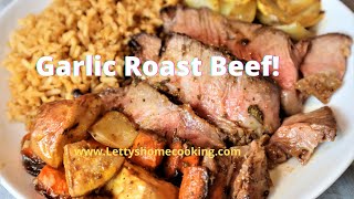 Garlic Roast Beef !