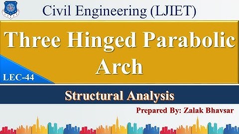 Lec-44_Three Hinged Parabolic Arch | Structural Analysis | Civil Engineering