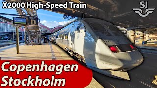 Swedens excellent X2000 High Speed train from Copenhagen to Stockholm! screenshot 4