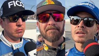 Kyle Larson, Kyle Busch, and Martin Truex Jr. Give Reaction to AeroBlocking at Dover