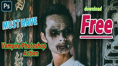 Vampire Photoshop Action And Tutorial For Begining