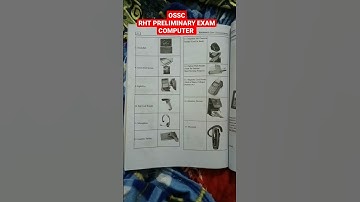 OSSC RHT preliminary EXAM computer notes #RHTpreliminary#shortvideo #helpforyou #ossc