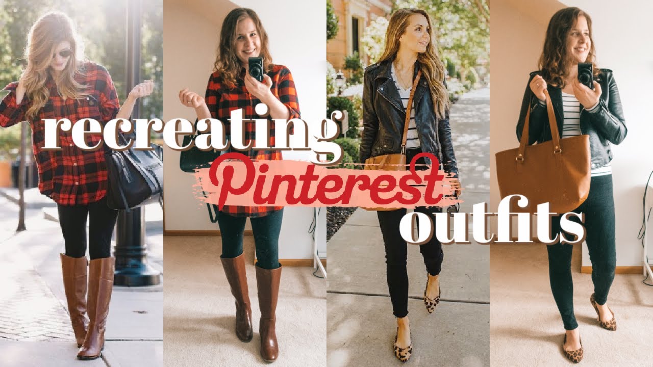 Recreating Pinterest Outfits | Fall 2020 Outfit Ideas | Capsule Wardrobe -  Youtube