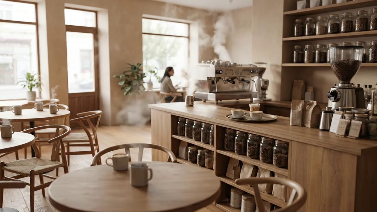 봄 커피 재즈를 위한 아늑한 숨은 공간 ☕🌸