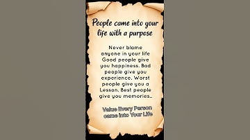 Value Every Person came into Your Life | #sucessjourney #valueoflife #motivationalquotes #shorts