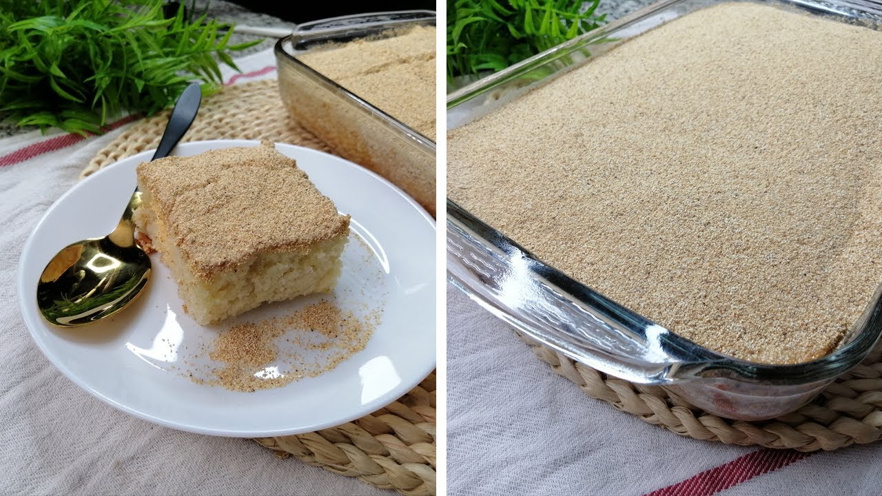 الكيكة الرملية الهشة || ألذ كيكة بطعم مختلف و مميز || كيكة بالحليب المكثف و السميد 🥧🥧