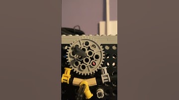 Lego deadbeat escapement mechanism for clock
