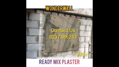 #Readymixplaster #AACBlocks #Solapur Wonderwall Ready Mix Plaster Installation...