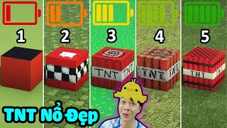 Minecraft Điện Thoại Của Vinh Càng Nhiều Pin Thì Trái Tnt Sẽ Nổ Đẹp Hơn Những Loại Nguyên Tố Tnt