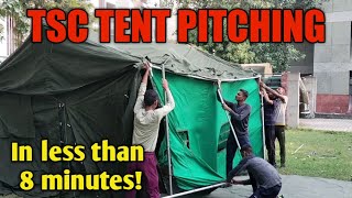 TSC Boys Tent Pitching in less than 8 minutes || #NCC #Training | Cadets are so fast!