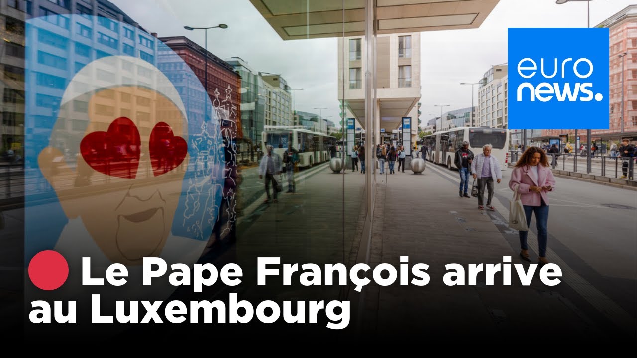 🔴 REPLAY | Arrivée du Pape François au Luxembourg : cérémonie de bienvenue | euronews 🇫🇷