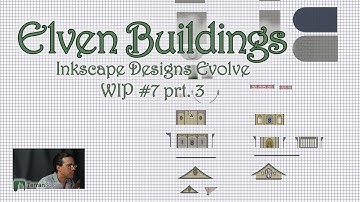 Elf Building Designs - WIP #7 prt. 3 - Inkscape plans for laser cutting