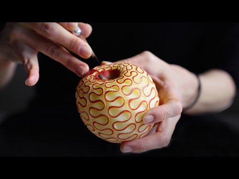 超バズった「ONE PIECE」悪魔の実の作り方。ASMR Devil Fruit! Amazing Cutting Skill - Fruit Carving ワンピース Japanese Food