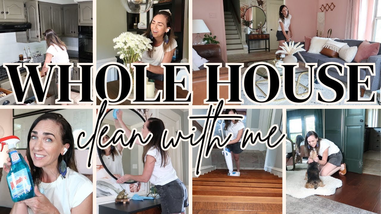 WHOLE HOUSE CLEAN WITH ME | HOMEMAKING TO THE RESCUE - YouTube