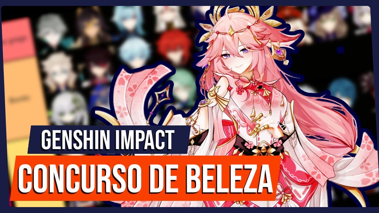 Genshin Impact Brasil Oficial  Tentei fazer uma tielist de beleza levando  em conta minha opinião sobre o design de cada personagem