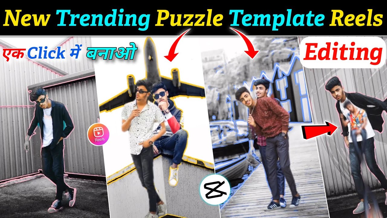 Puzzle template reels editing jatt da muqabla reel edit photo puzzle capcut template YouTube