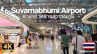[4K] ?? Suvarnabhumi Airport Transit Area Bangkok, Thailand | May 2023 #walkthrough #bangkok2023