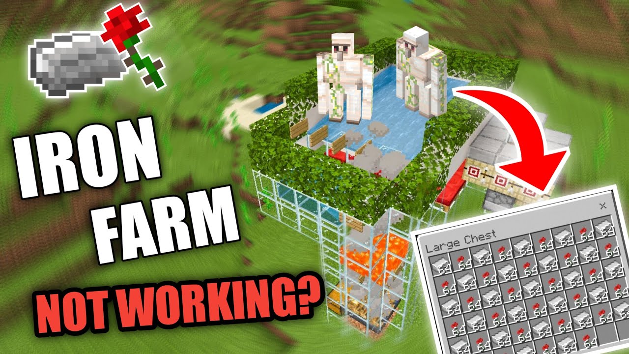 Fix Any Iron Farm Not Working in Minecraft Bedrock & MCPE (1.16) Xbox